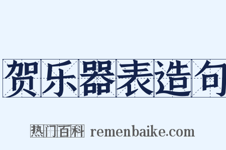 贺乐器表造句是什么意思的图片